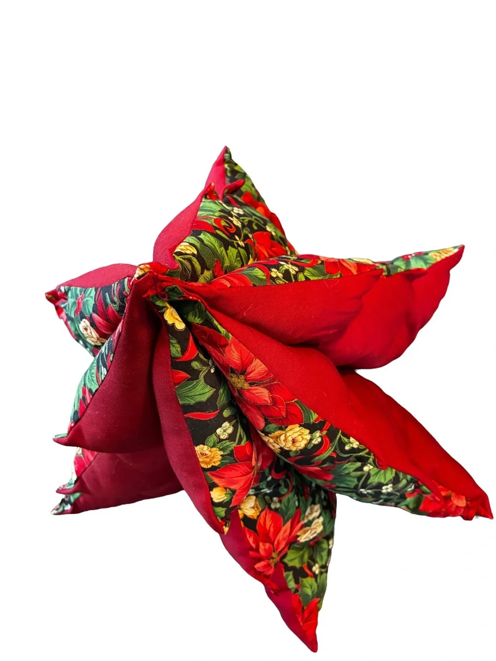 Handmade 3D Christmas Tree Pillow Holiday Decor Centerpiece Retro Vintage